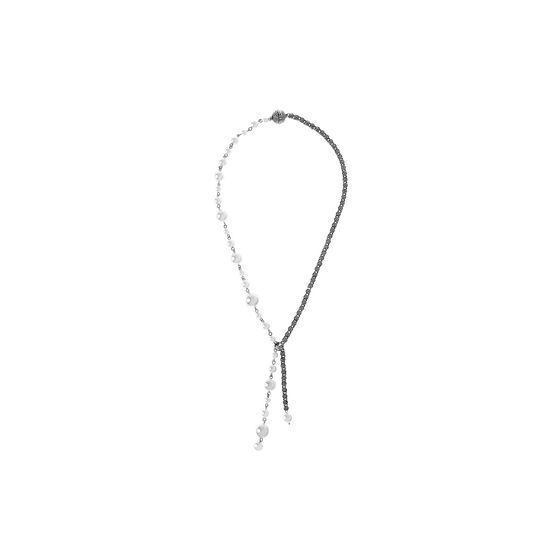 colar tie perolas prata boho exclusive hector albertazzi